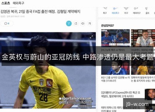 金英权与蔚山的亚冠防线 中路渗透仍是最大考题